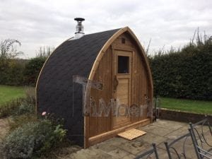 2 M Small Outdoor Sauna Iglu With Wood Fired “Harvia” Heater, Peter Gales, Hertfordshire, UK (3)