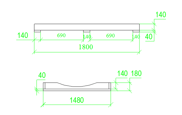 Schema della base per una sauna a igloo da 2 metri