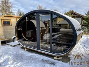 Sauna Da Esterno Ovale In Legno Hobbit (18)