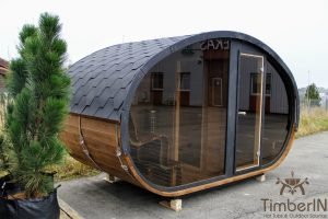 Sauna Da Esterno Ovale In Legno Hobbit (8)