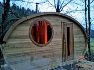 Sauna Da Esterno Ovale In Legno Hobbit