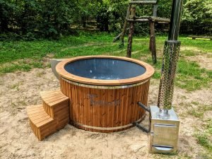 Hot Tub Idromassaggio In Vetroresina Con Stufa Esterna (22)