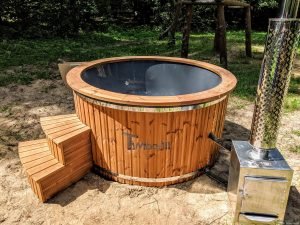 Hot Tub Idromassaggio In Vetroresina Con Stufa Esterna (32)