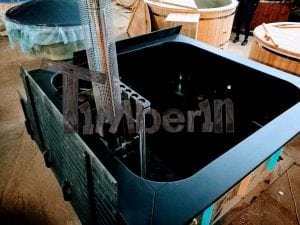 Piscina Micro Giardino In Polipropilene Modello Rettangolare Black 3