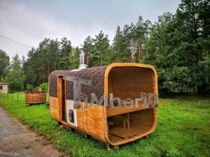 Giardino Esterno Sauna Rettangolare TimberIN 10