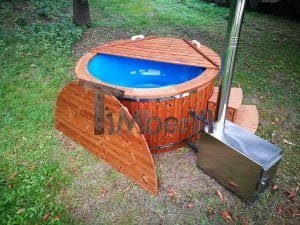 Hot Tub Idromassaggio In Vetroresina Con Stufa Esterna TimberIN 11