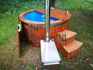 Hot Tub Idromassaggio In Vetroresina Con Stufa Esterna TimberIN 13