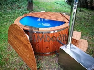 Hot Tub Idromassaggio In Vetroresina Con Stufa Esterna TimberIN 14