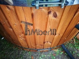 Hot Tub Idromassaggio In Vetroresina Con Stufa Esterna TimberIN 20