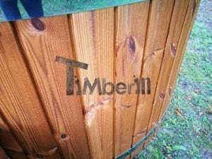 Hot Tub Idromassaggio In Vetroresina Con Stufa Esterna TimberIN 21