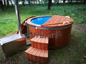 Hot Tub Idromassaggio In Vetroresina Con Stufa Esterna TimberIN 23