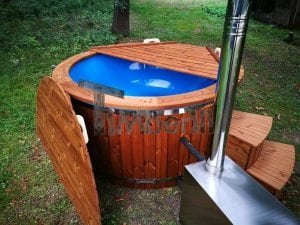 Hot Tub Idromassaggio In Vetroresina Con Stufa Esterna TimberIN 24