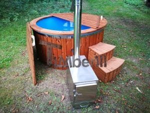 Hot Tub Idromassaggio In Vetroresina Con Stufa Esterna TimberIN 27