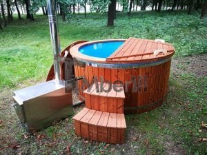 Hot Tub Idromassaggio In Vetroresina Con Stufa Esterna TimberIN 28