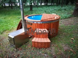 Hot Tub Idromassaggio In Vetroresina Con Stufa Esterna TimberIN 30