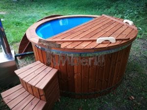 Hot Tub Idromassaggio In Vetroresina Con Stufa Esterna TimberIN 32