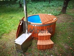 Hot Tub Idromassaggio In Vetroresina Con Stufa Esterna TimberIN 6