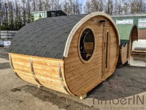 Sauna Da Esterno Ovale In Legno Hobbit (26)