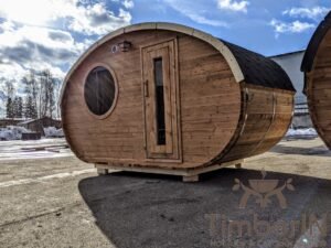 Sauna Da Esterno Ovale In Legno Hobbit (29)