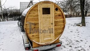 Sauna A Botte All'aperto Con Caminetto E Forno A Legna (1)
