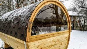 Sauna A Botte All'aperto Con Caminetto E Forno A Legna (9)