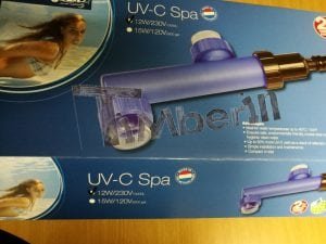 Filtro UV-C per il trattamento dell'acqua senza sostanze chimiche per vasche idromassaggio