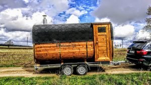 Sauna Esterna Rettangolare Su Ruote Mobile Rimorchio (1)