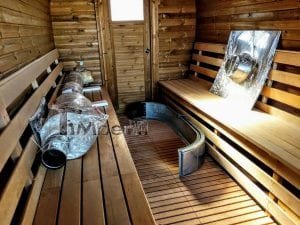 Sauna Esterna Rettangolare Su Ruote Mobile Rimorchio (11)
