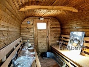 Sauna Esterna Rettangolare Su Ruote Mobile Rimorchio (12)