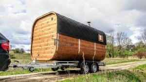 Sauna Esterna Rettangolare Su Ruote Mobile Rimorchio (16)