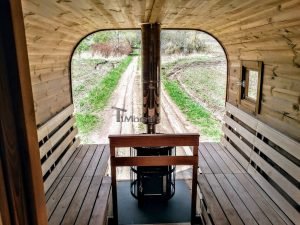 Sauna Esterna Rettangolare Su Ruote Mobile Rimorchio (34)