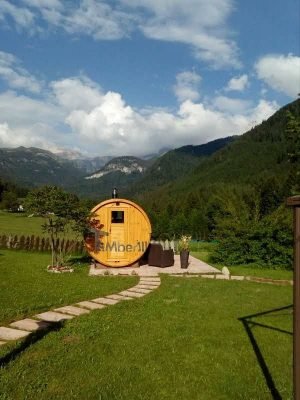 Sauna Rotonda Esterna A Botte, Lara E Nilo, Trento, Italia (4)