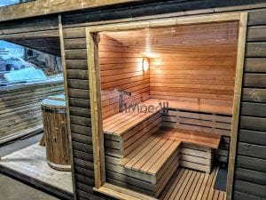 Moderna Sauna Da Esterno Per Giardino (19)