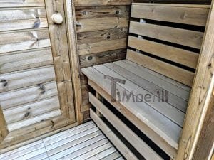 Sauna Igloo A Botte All'aperto Con Caminetto E Forno A Legna (24)