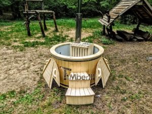Terrazza Sunken Vasca Idromassaggio Classica Con Bruciatore A Legna Interno (1)