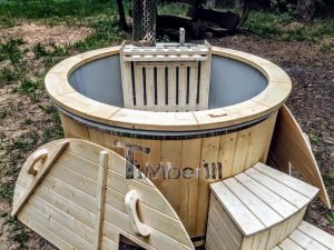 Terrazza Sunken Vasca Idromassaggio Classica Con Bruciatore A Legna Interno (27)