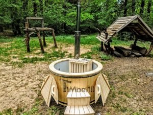 Terrazza Sunken Vasca Idromassaggio Classica Con Bruciatore A Legna Interno (29)