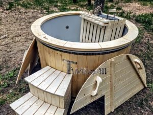 Terrazza Sunken Vasca Idromassaggio Classica Con Bruciatore A Legna Interno (4)