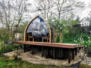Outdoor Wooden Sauna Pod Igloo Model (10)