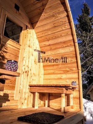 Outdoor Wooden Sauna Pod Igloo Model (13)