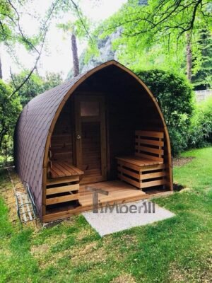 Outdoor Wooden Sauna Pod Igloo Model (8)