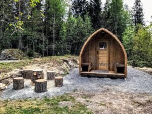 Outdoor Wooden Sauna Pod Igloo Model (9)