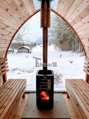 Sauna Da Esterno Per Giardino Stufa A Legna Iglo Model (6)