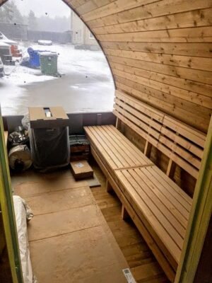 MODELLO STOCK Sauna Da Esterno Per Giardino Stufa A Legna Iglu (1)
