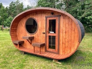 Sauna Da Esterno Ovale In Legno Ellipse (1)