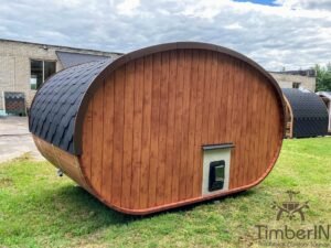 Sauna Da Esterno Ovale In Legno Ellipse (2)