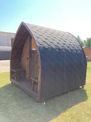 MODELLO STOCK Sauna Da Esterno Per Giardino Stufa A Legna Iglu (9)