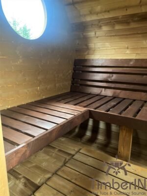 Sauna Ovale Per Esterni Con Vasca Idromassaggio Integrata (10)