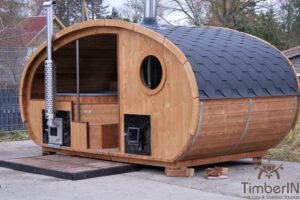 Sauna Ovale Per Esterni Con Vasca Idromassaggio Integrata (30)