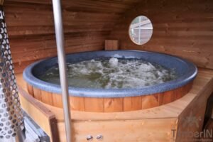 Sauna Ovale Per Esterni Con Vasca Idromassaggio Integrata (44)